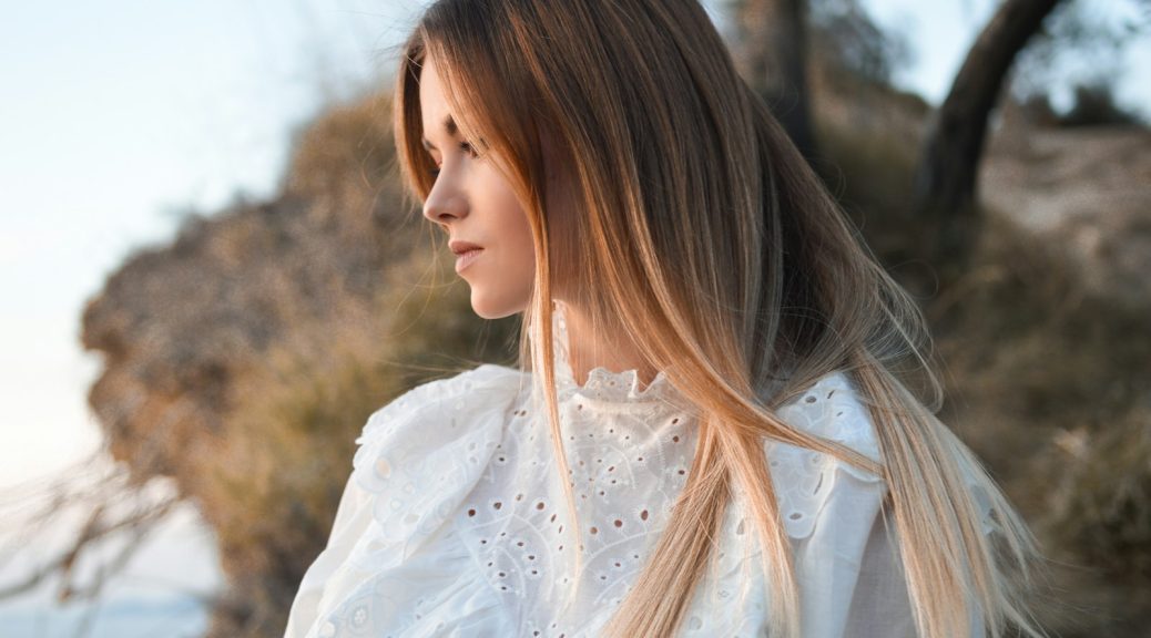 women's white crew-neck top